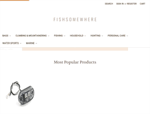 Tablet Screenshot of fishsomewhere.com